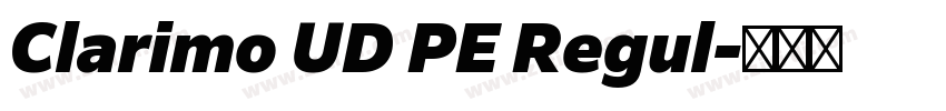 Clarimo UD PE Regul字体转换